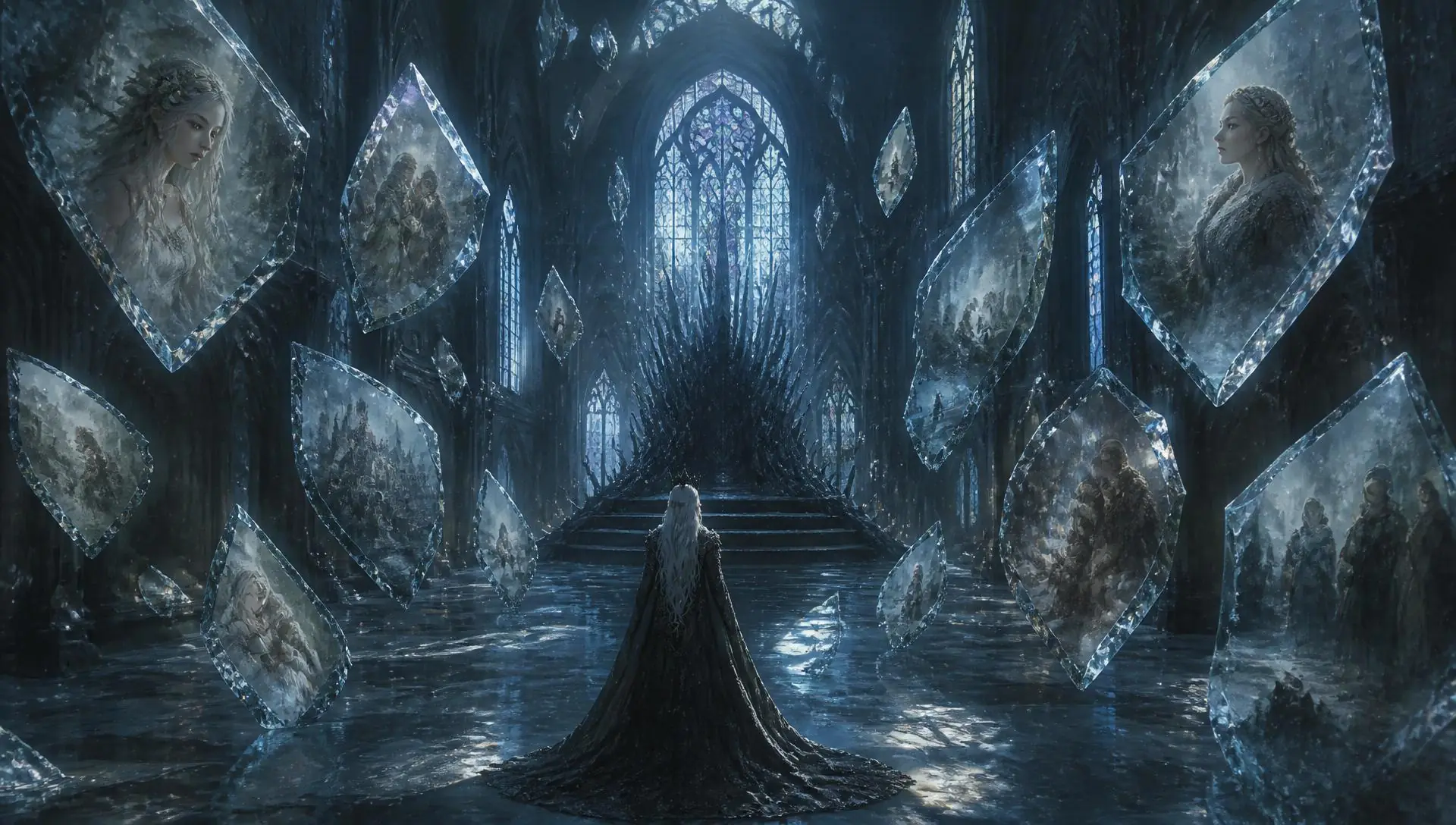 The frozen hall above the ember.